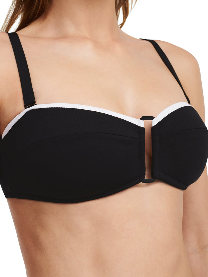 Chantelle Swimwear - Authentic Wirefree Bandeau Spacer Bikini Black / White