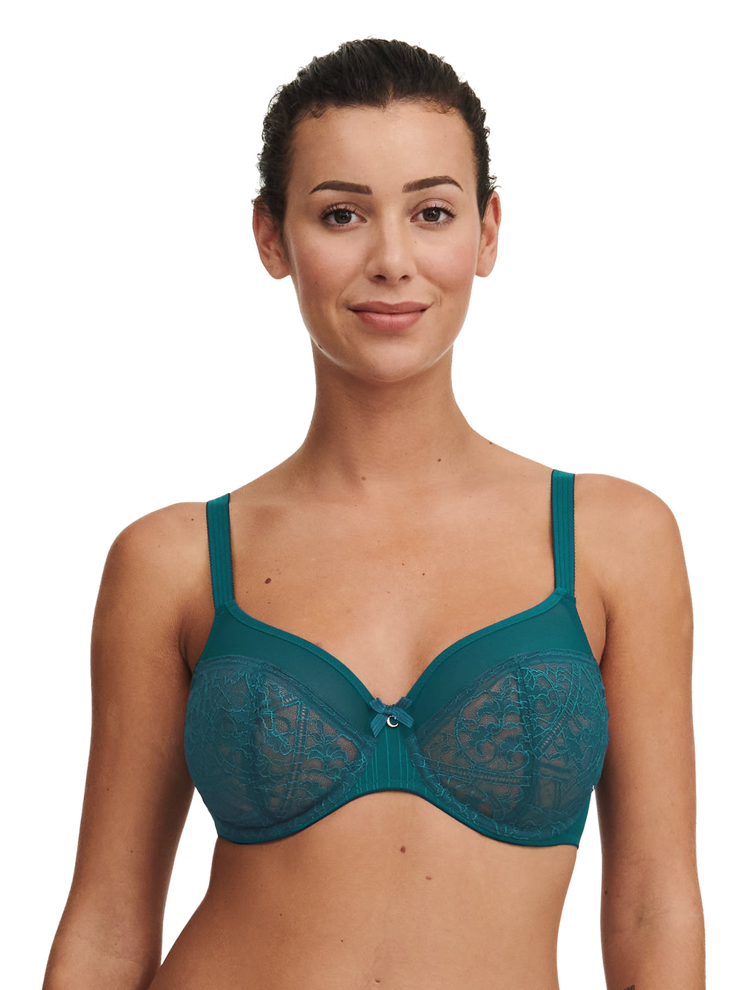 Chantelle Alto Very Covering Underwired Bra - Oriental Green Full Cup Bra Chantelle 