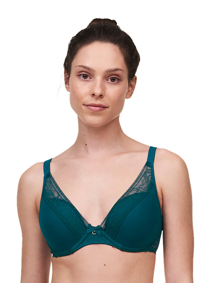 Chantelle Alto Plunge T-Shirt Bra - Oriental Green Plunge Bra Chantelle 