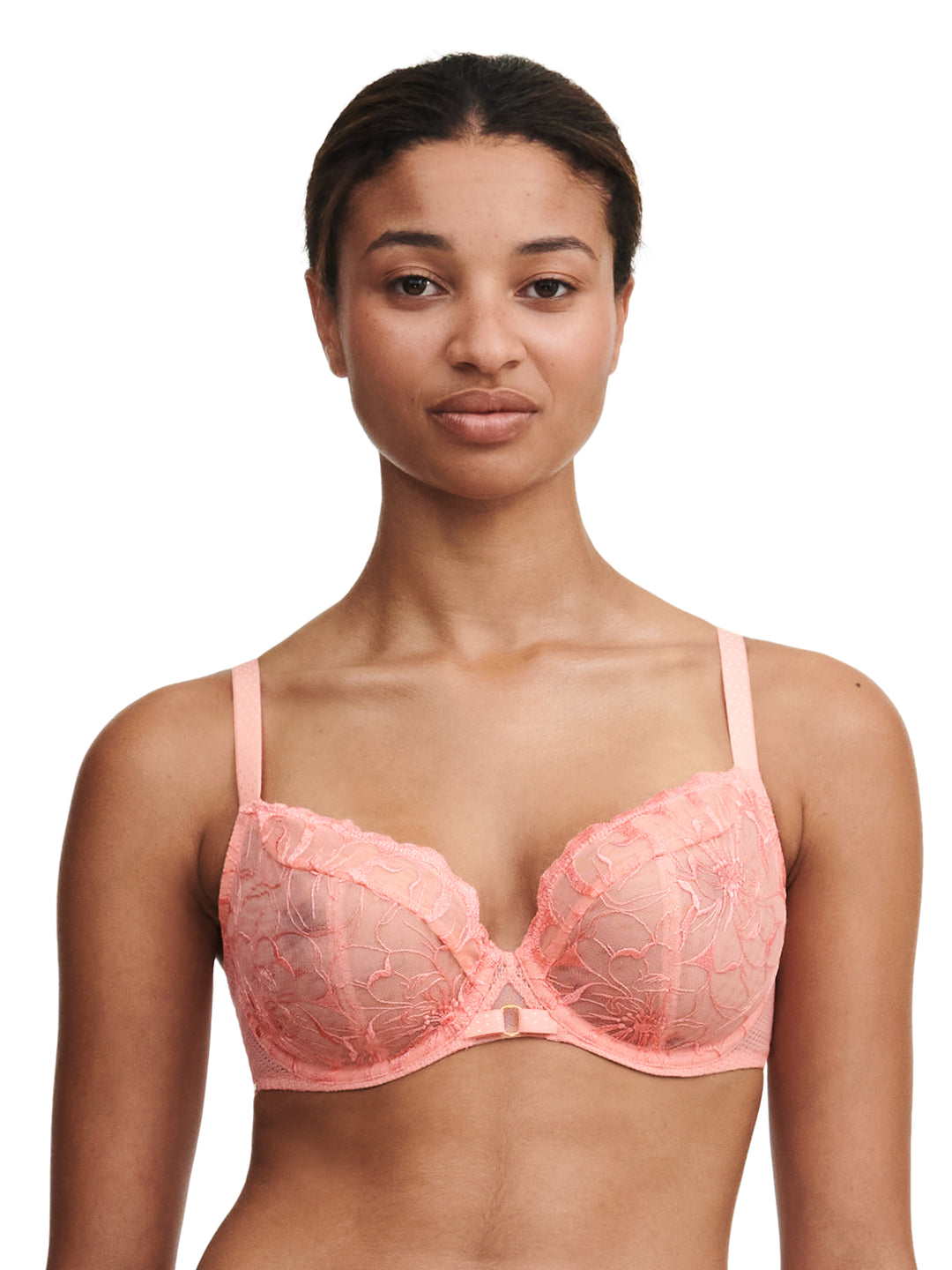 Chantelle - Fleurs Covering Underwired Bra Candlelight Peach