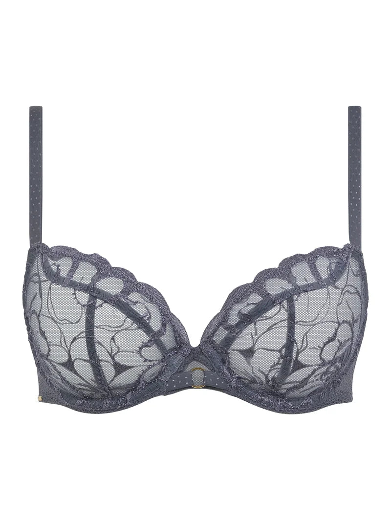 Chantelle - Fleurs Covering Underwired Bra Fancy Grey