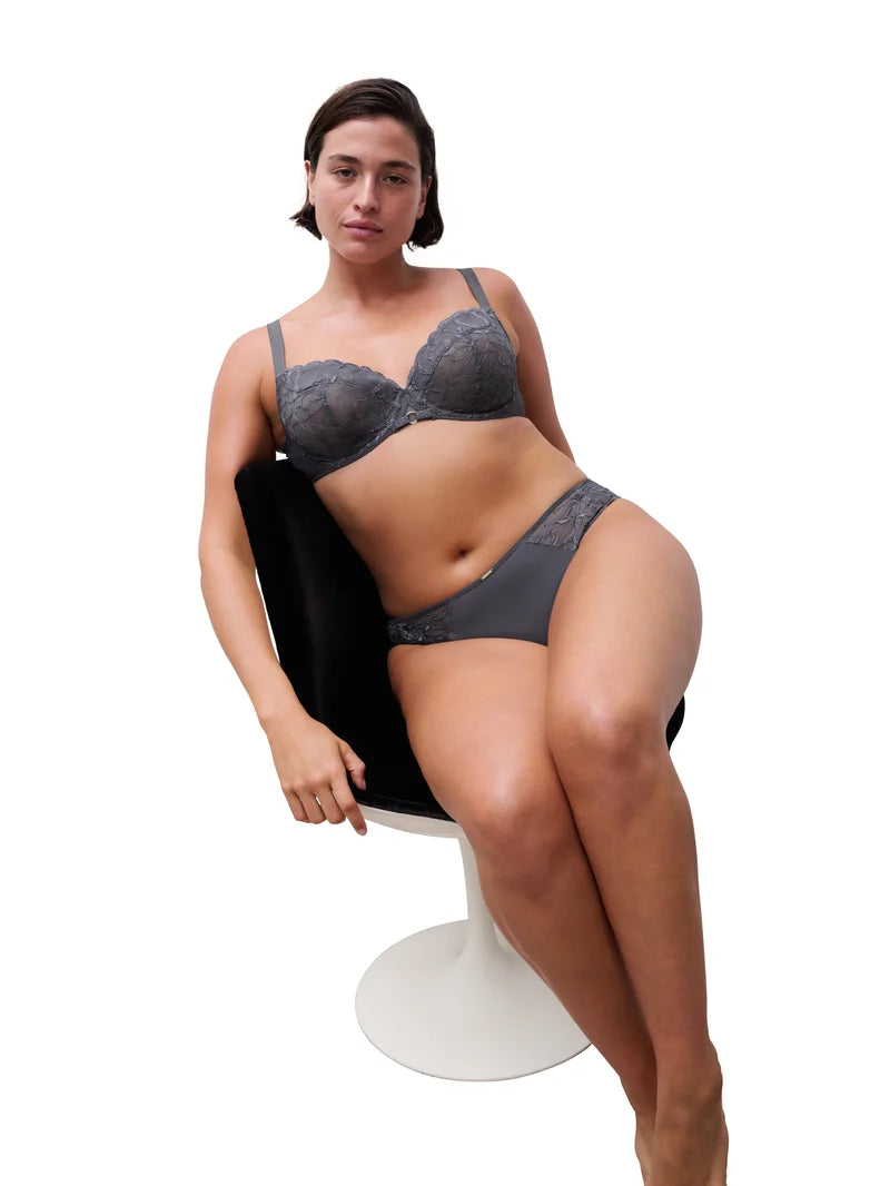 Chantelle - Fleurs Brief Fancy Grey