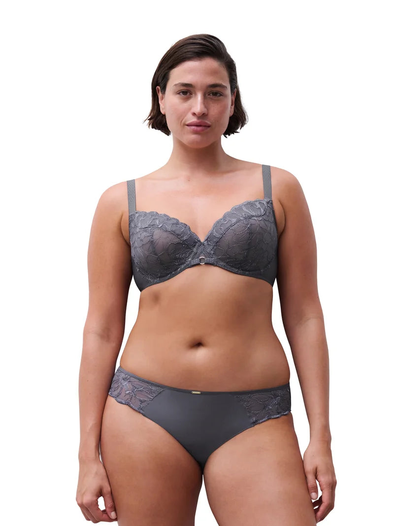 Chantelle - Fleurs Brief Fancy Grey