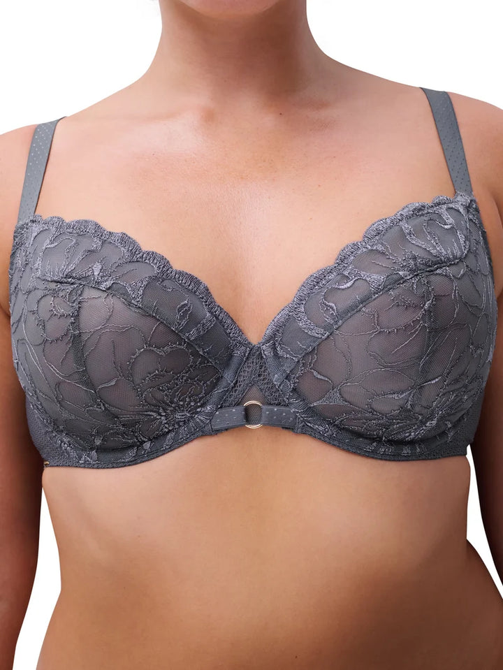 Chantelle - Fleurs Covering Underwired Bra Fancy Grey