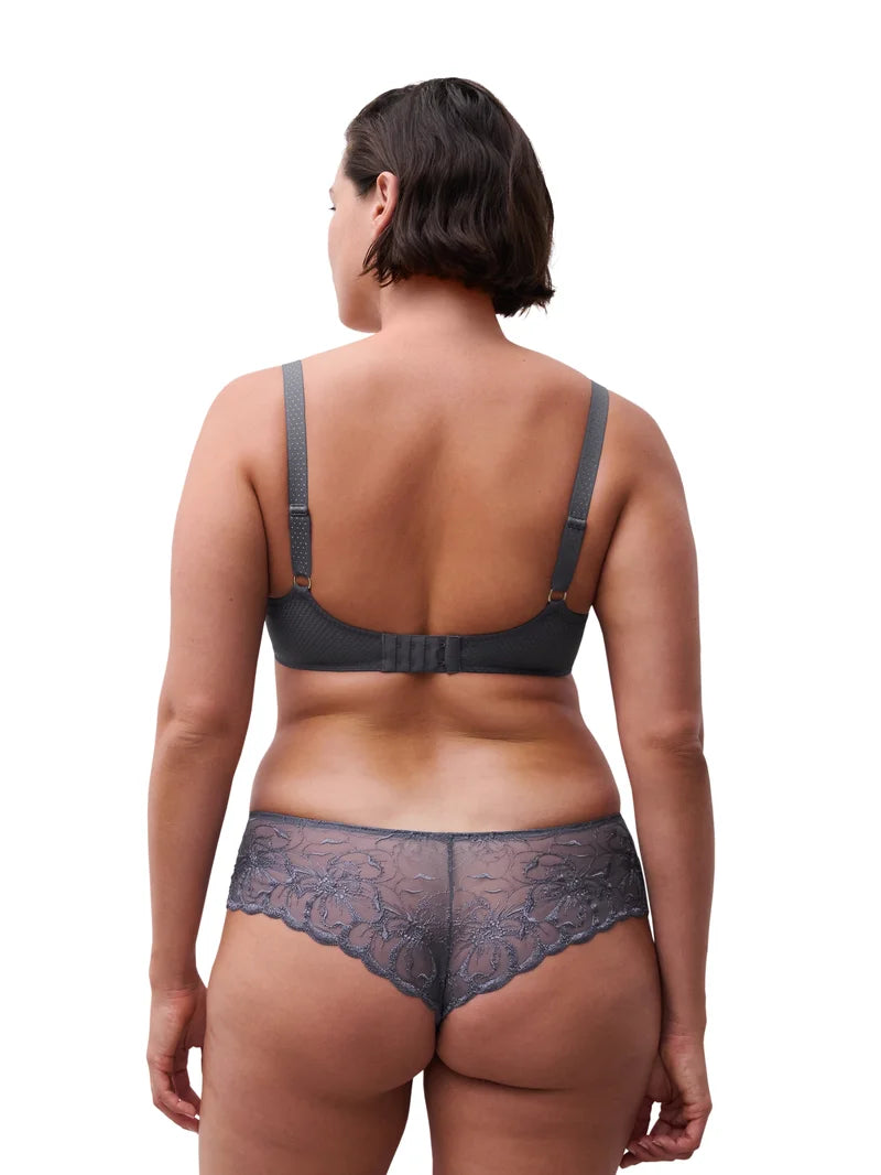 Chantelle - Fleurs Plunge T-Shirt Bra Fancy Grey