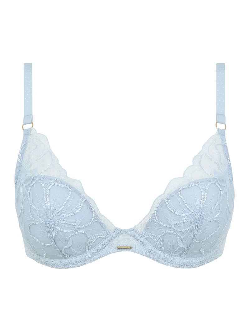 Chantelle - Fleurs Plunge T-Shirt Bra Icy Flower