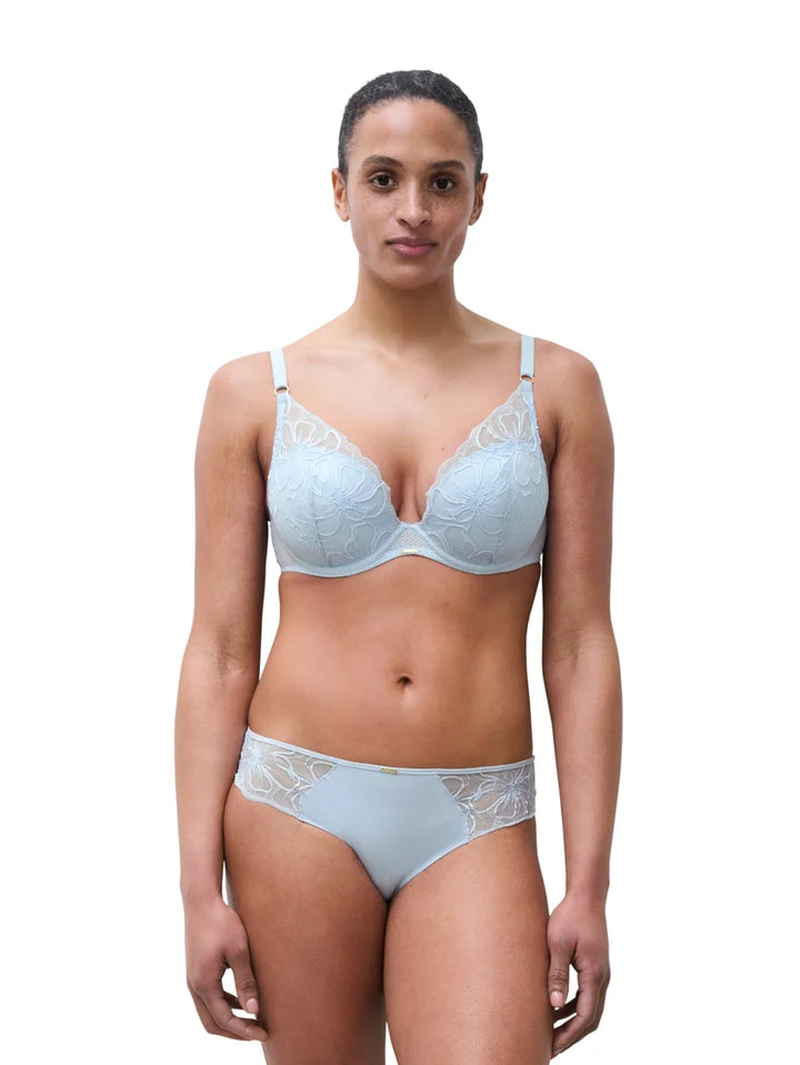 Chantelle - Fleurs Plunge T-Shirt Bra Icy Flower