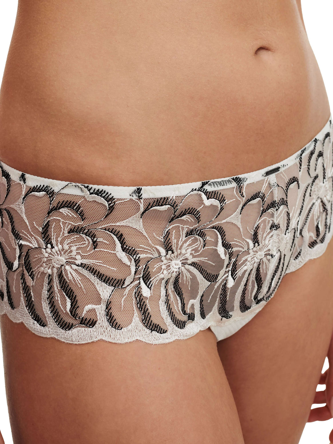 Chantelle - Fleurs Shorty Milk / Black