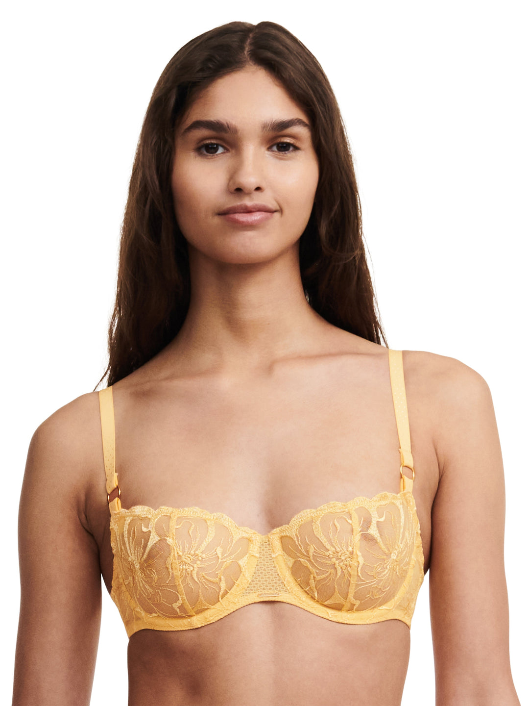 Chantelle Fleurs Half-Cup Balcony Bra - Lemon Half Cup Bra Chantelle 