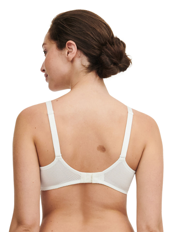 Chantelle - Fleurs Half-Cup Balcony Bra Milk / Black