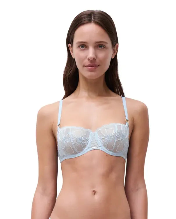 Chantelle - Fleurs Half-Cup Balcony Bra Icy Flower