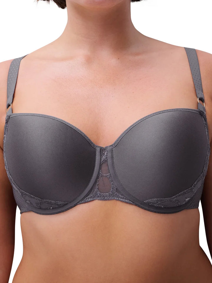 Chantelle - Fleurs Half-Cup Memory Bra Fancy Grey
