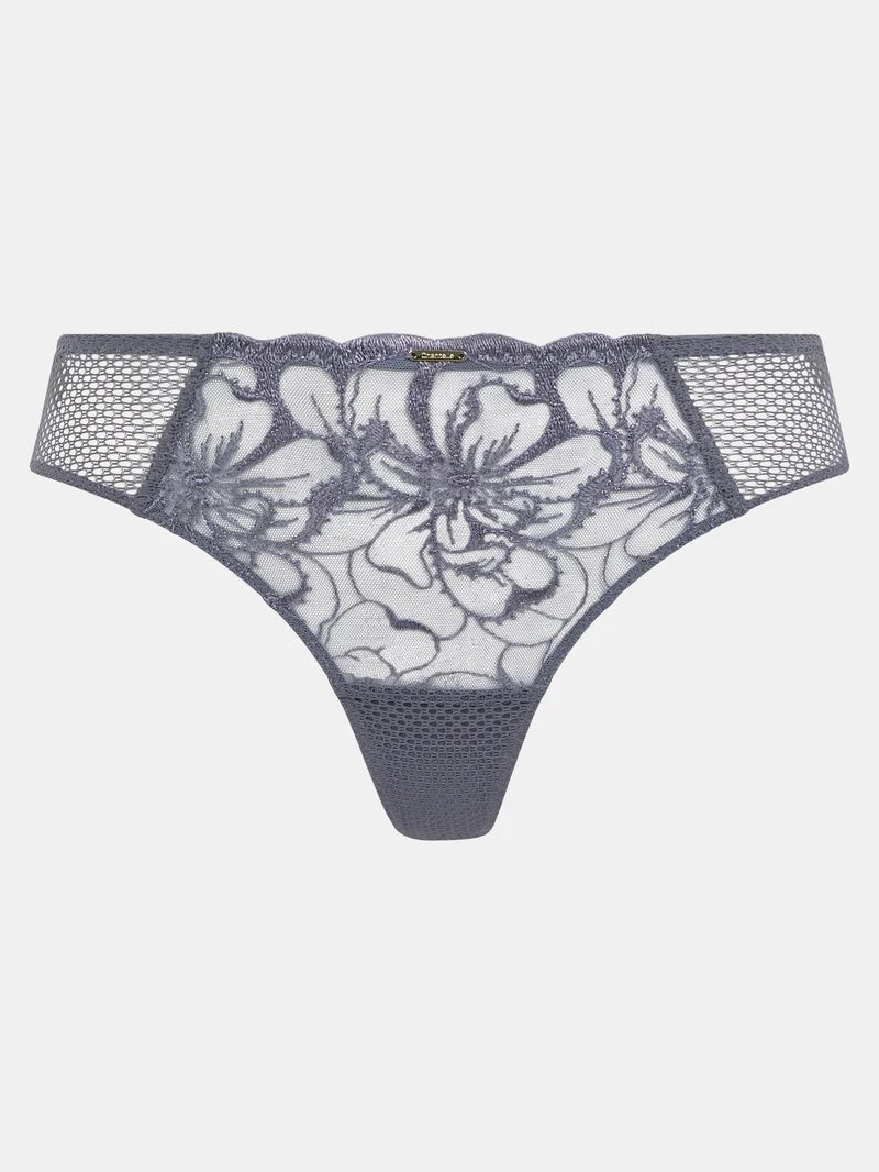Chantelle - Fleurs Tanga Fancy Grey