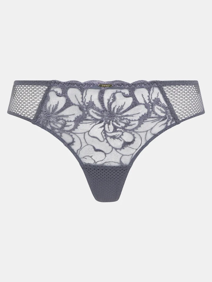 Chantelle - Fleurs Tanga Fancy Grey