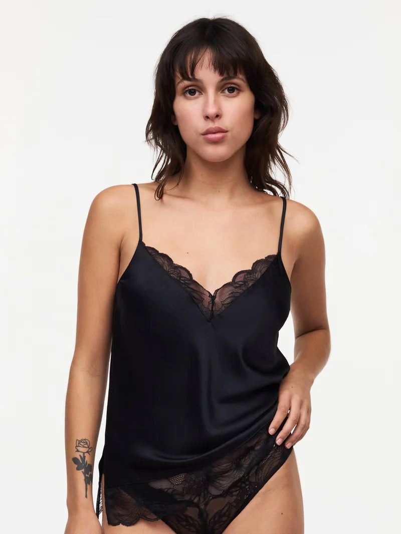 Chantelle - Midnight Flowers Caraco Black