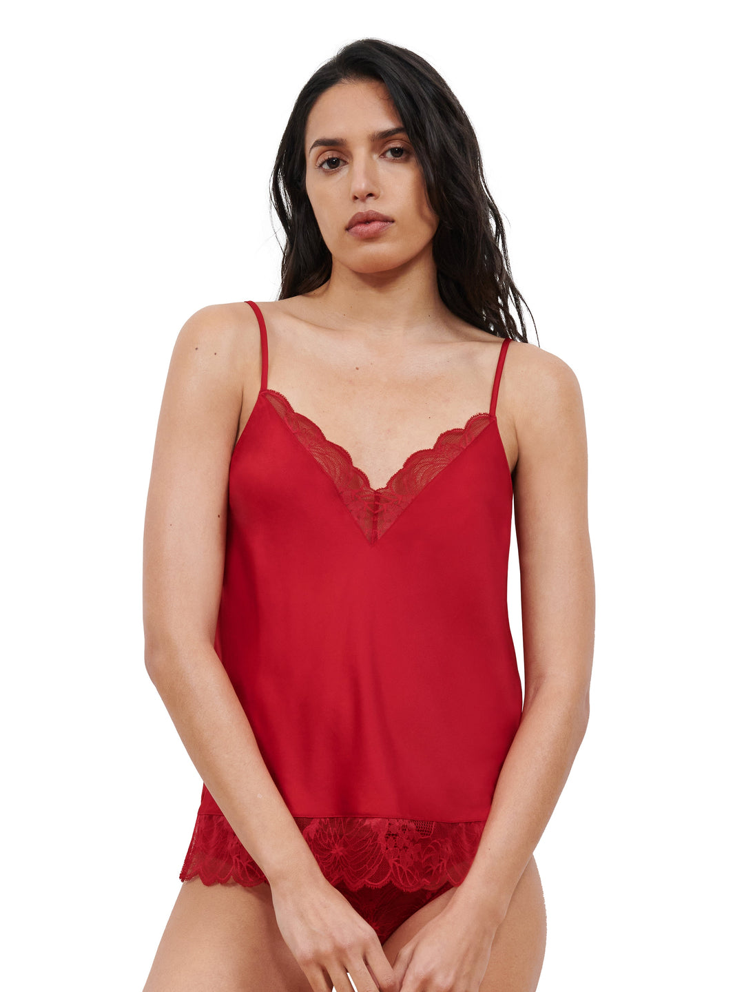 Chantelle - Midnight Flowers Caraco Scarlet Camisole Chantelle