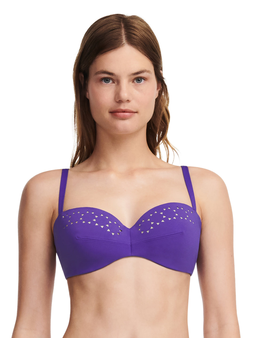 Chantelle Swimwear - Pure Solar Half-Cup Bra Ultra-violet blue