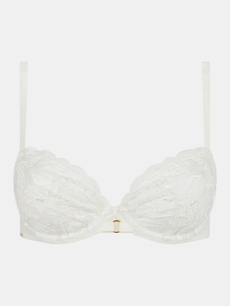 Chantelle - Fleurs Signature Covering Underwired Bra Satin Milk