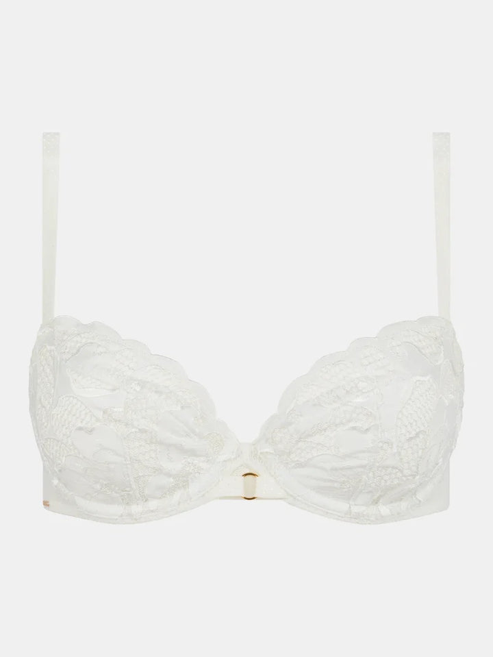 Chantelle - Fleurs Signature Covering Underwired Bra Satin Milk