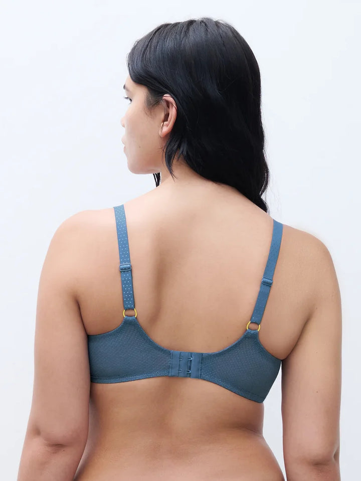 Chantelle - Fleurs Signature Covering Underwired Bra Jeans Blue Denim