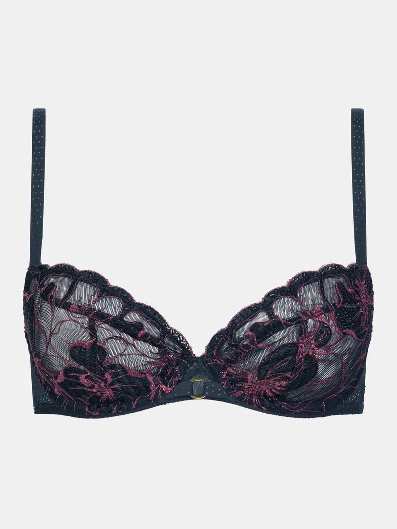 Chantelle - Fleurs Signature Covering Underwired Bra Sailing Blue Lurex
