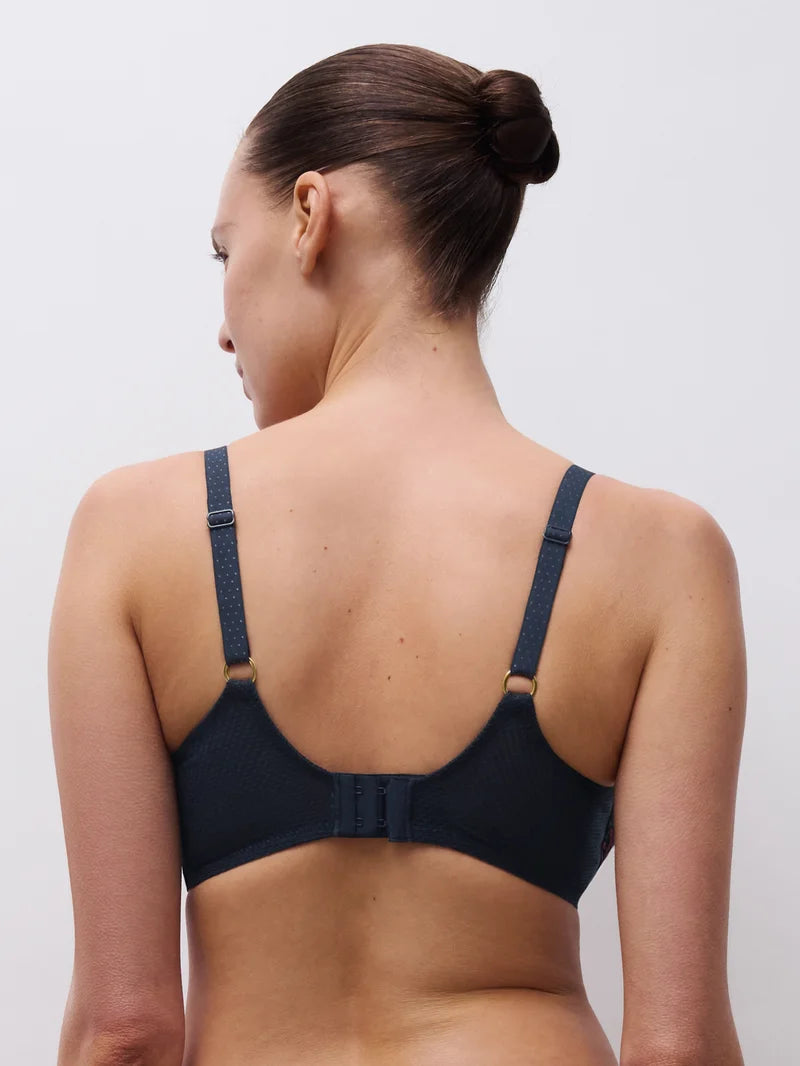 Chantelle - Fleurs Signature Covering Underwired Bra Sailing Blue Lurex