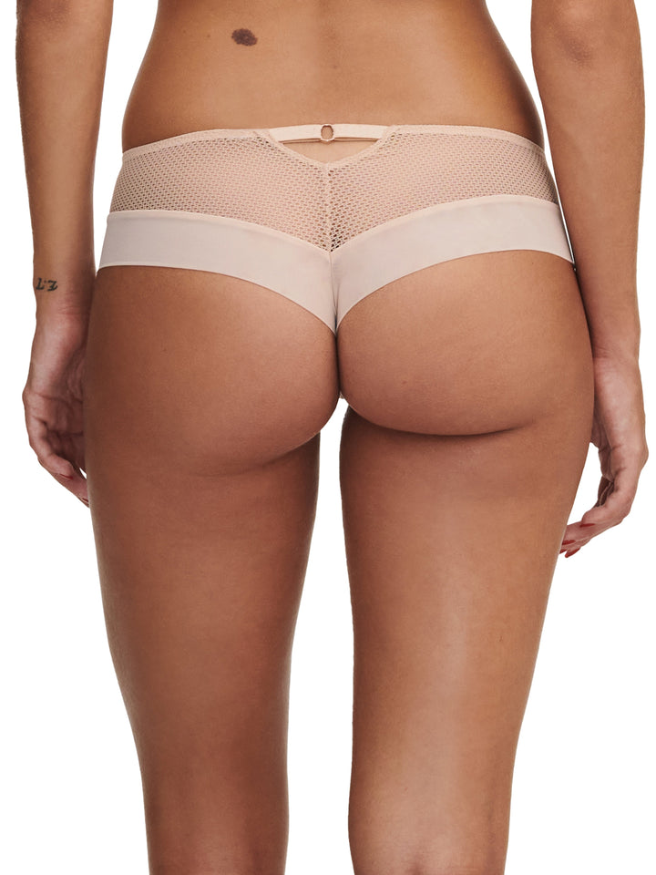 Chantelle Fleurs Signature Revealing Shorty - Golden Beige / Black Shorty Chantelle 