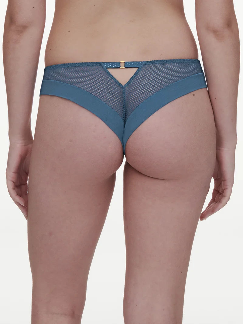 Chantelle - Fleurs Signature Tanga Jeans Blue Denim