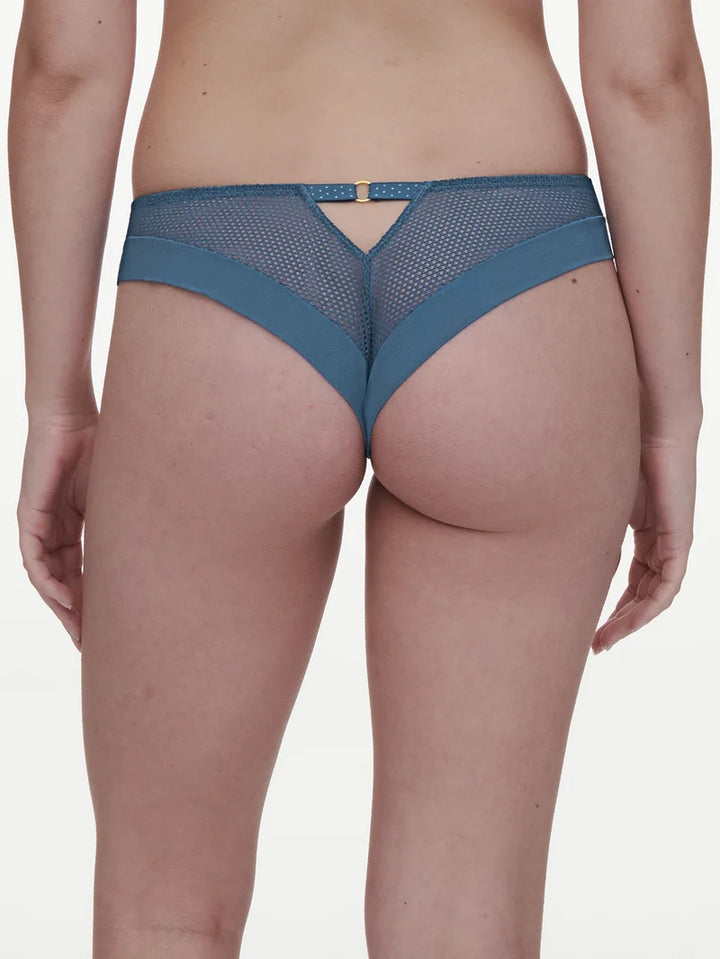 Chantelle - Fleurs Signature Tanga Jeans Blue Denim