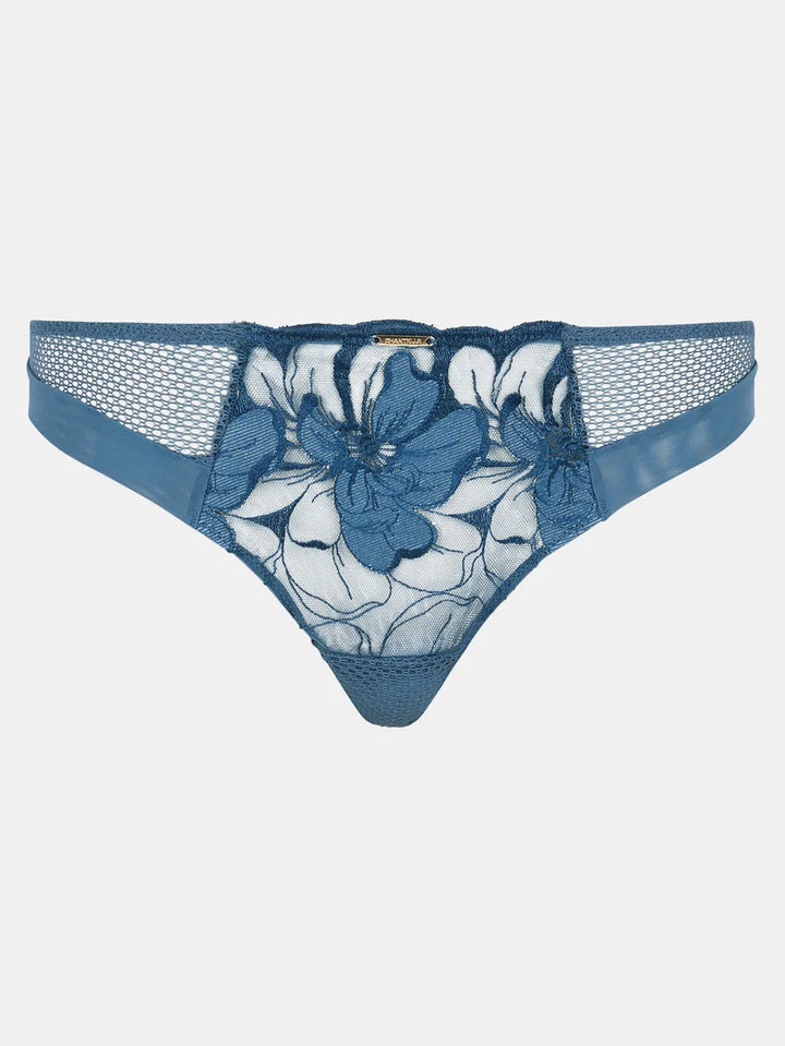 Chantelle - Fleurs Signature Tanga Jeans Blue Denim