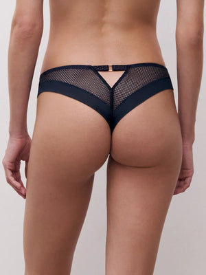Chantelle - Fleurs Signature Tanga Sailing Blue Lurex