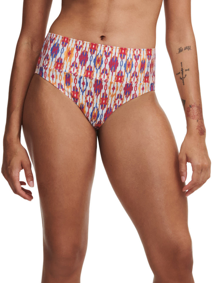Chantelle Swimwear - Devotion Full Brief Red Ikat