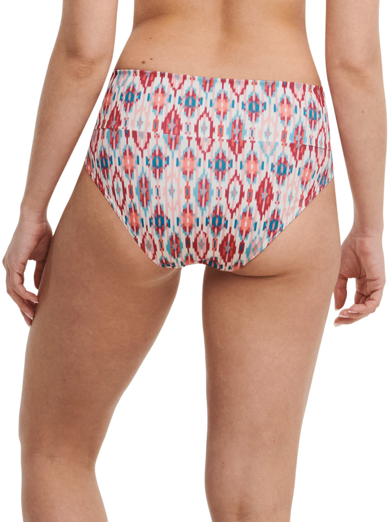 Chantelle Swimwear - Devotion Full Brief Turquoise Ikat