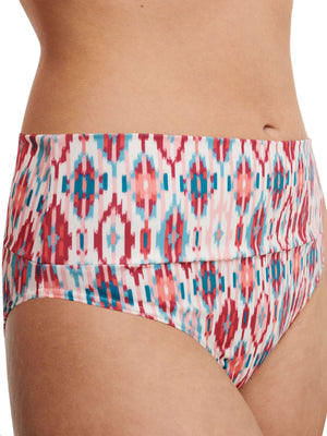 Chantelle Swimwear - Devotion Full Brief Turquoise Ikat