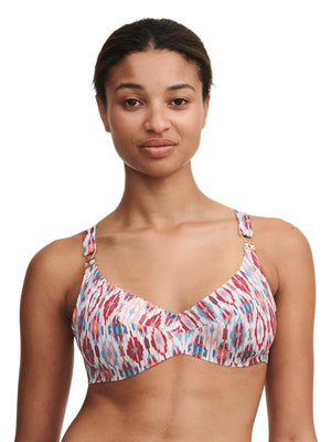 Chantelle Swimwear - Devotion Covering Underwired Bra Turquoise Ikat