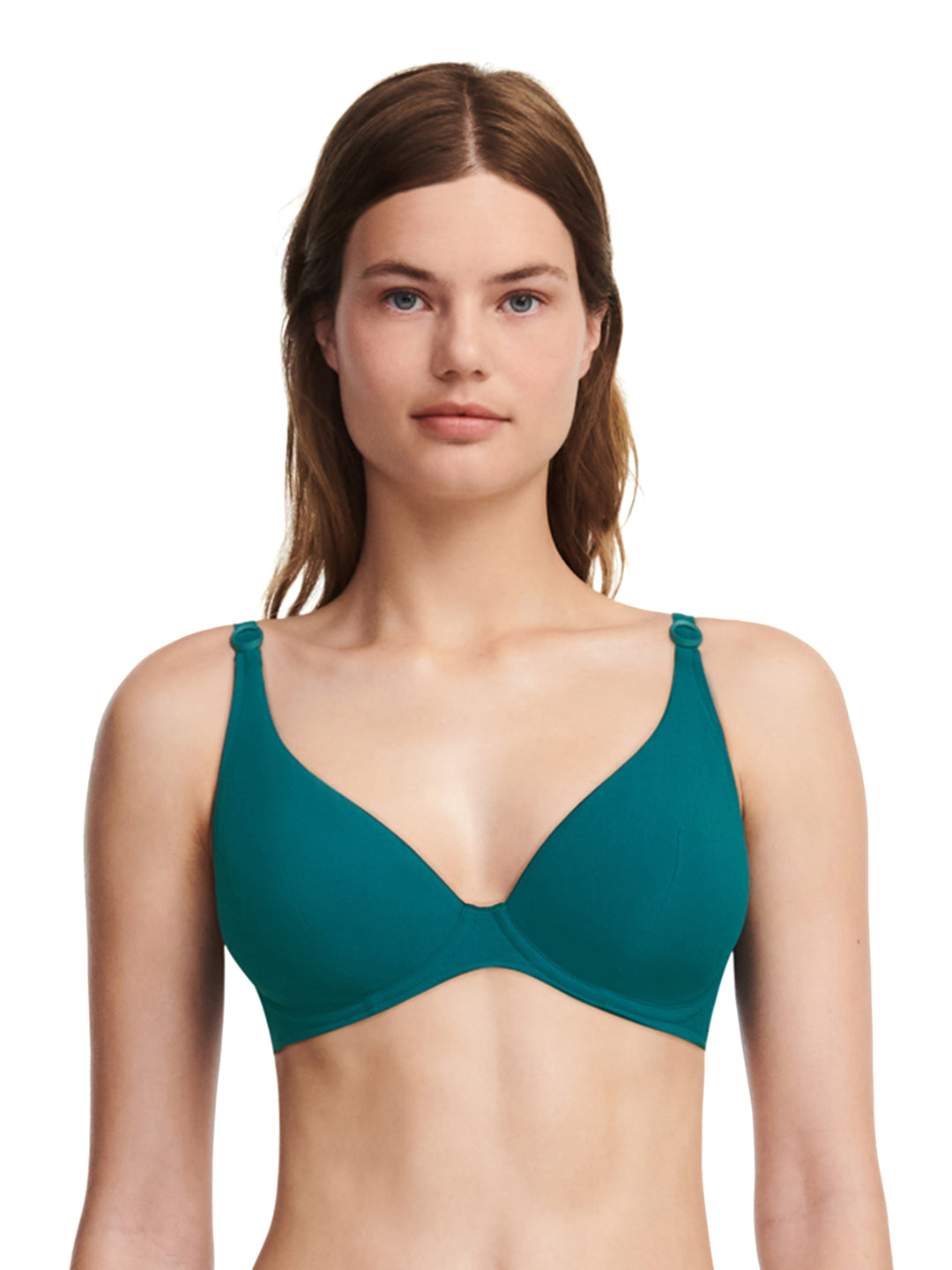 Chantelle Swimwear - Celestial Plunge Underwired Bra Greenish blue