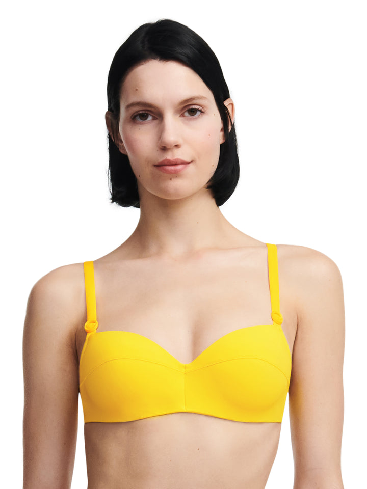 Costume da bagno Chantelle - Reggiseno Memory a mezza coppa Celestial Giallo limone