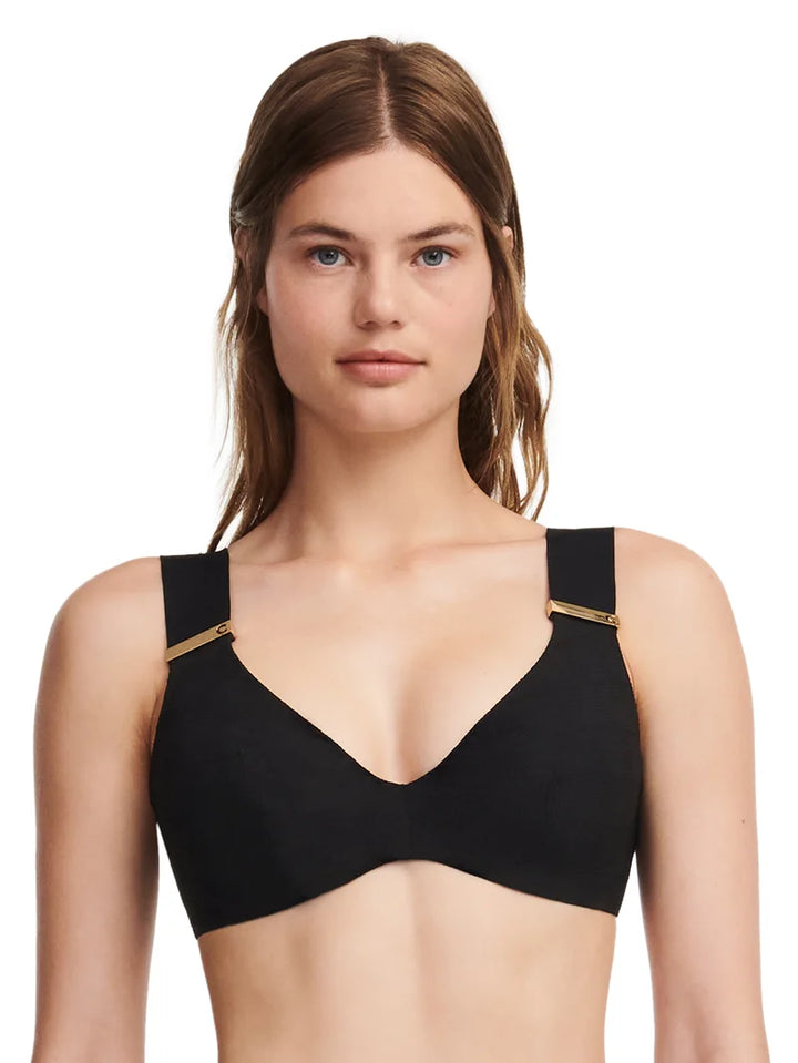 Chantelle Swimwear - Impressive Plunge Underwired Bra Black