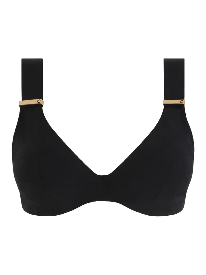 Chantelle Swimwear - Impressive Plunge Underwired Bra Black