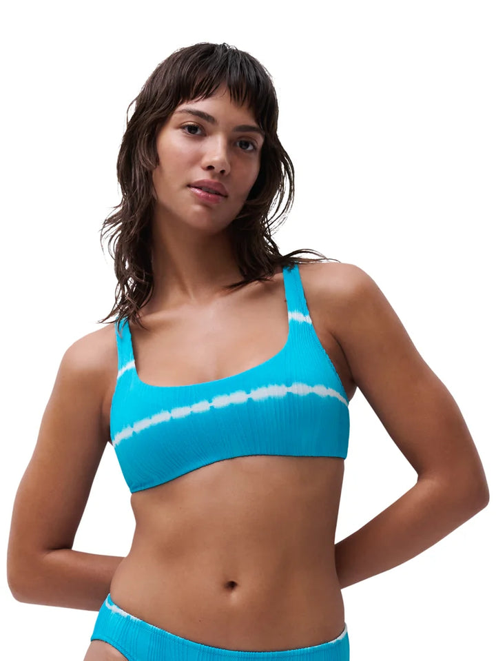 Chantelle Swimwear - Swim One Size Wirefree T-Shirt Bikini Blue Shibori