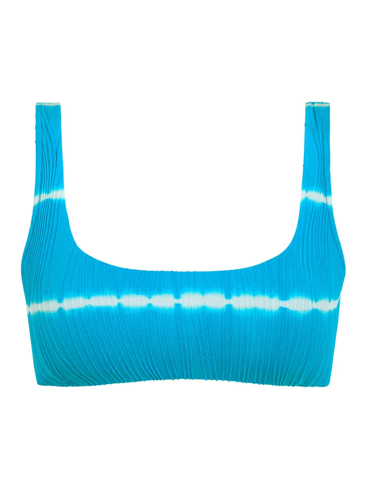 Chantelle Swimwear - Swim One Size Wirefree T-Shirt Bikini Blue Shibori