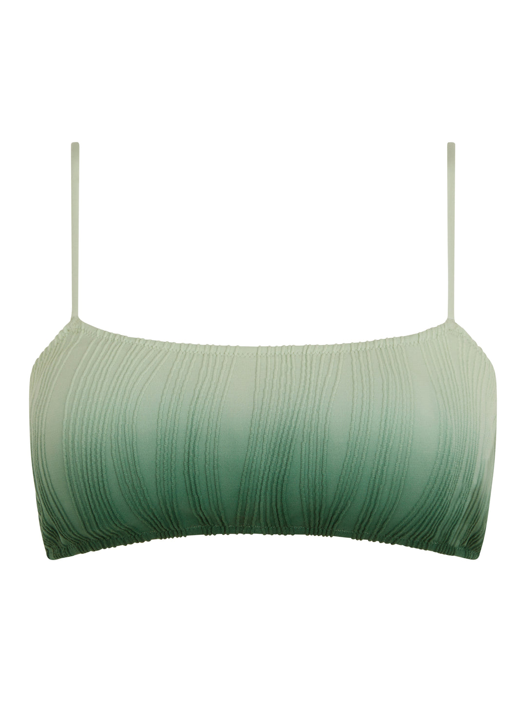 Chantelle Swimwear - Бюстгальтер-футболка без косточек, один размер для плавания Зеленый галстук и краска