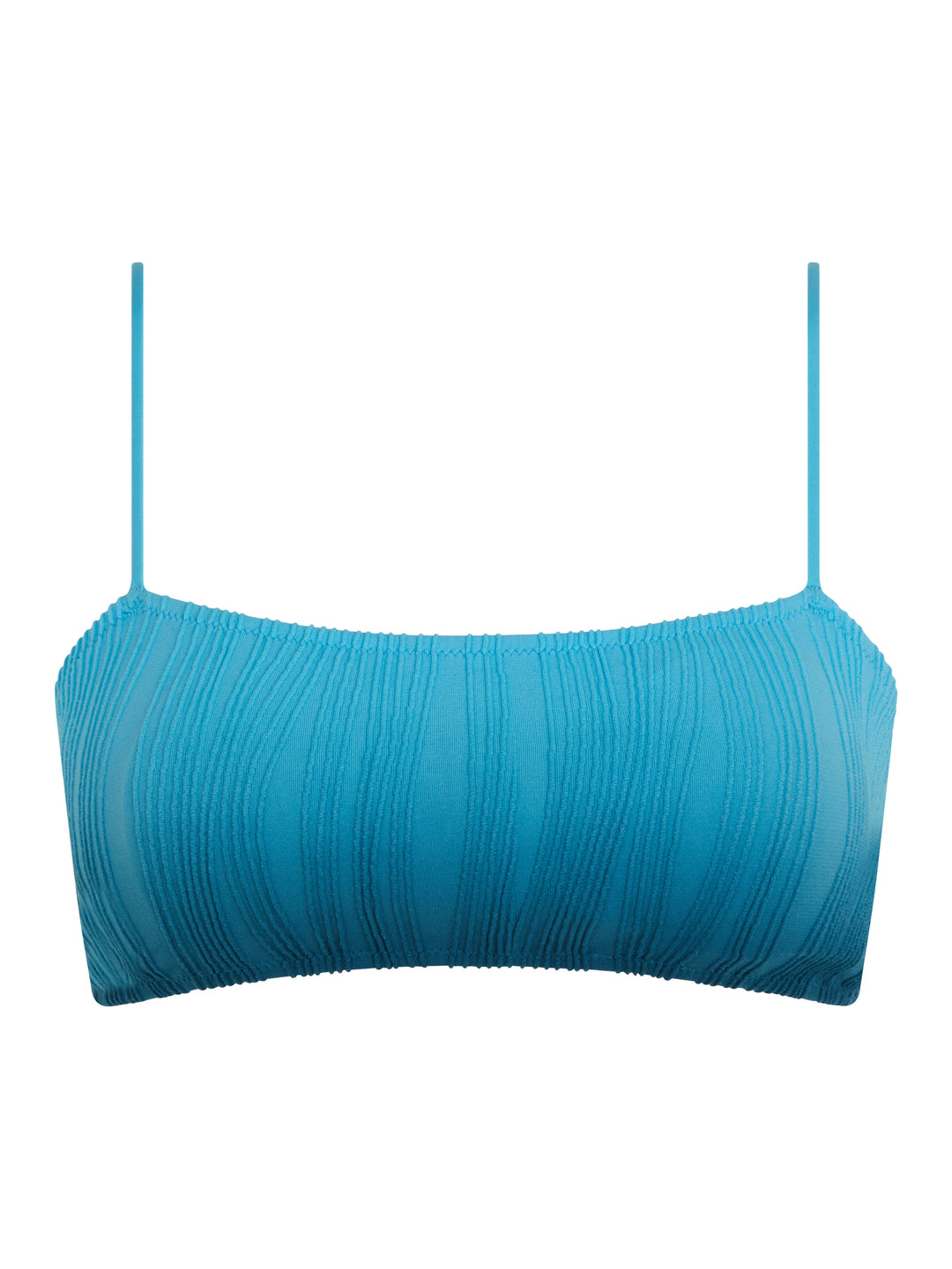 Chantelle Trajes de baño - Traje de baño talla única Sujetador tipo camiseta sin aros Tie & Dye azul