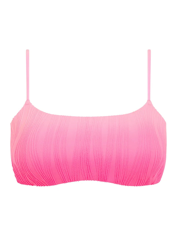 Chantelle Swimwear - Swim One Size Wirefree Bandeau T-Shirt Bikini Pink Tie And Dye