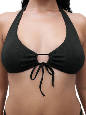 Chantelle Swimwear - Reggiseno a T-shirt senza ferretto e scollo a V, taglia unica, nero