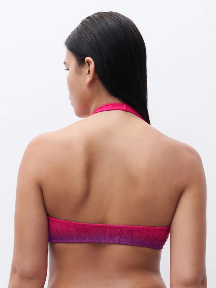 Chantelle Swimwear - Swim One Size Wirefree Plunge T-Shirt Bra Sunset Tie & Dye
