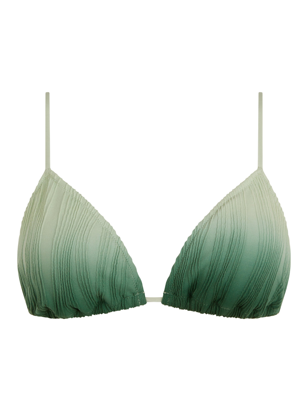 Chantelle Swimwear - Swim One Size Wirefree Triangle T-Shirt Bra Green tie & dye