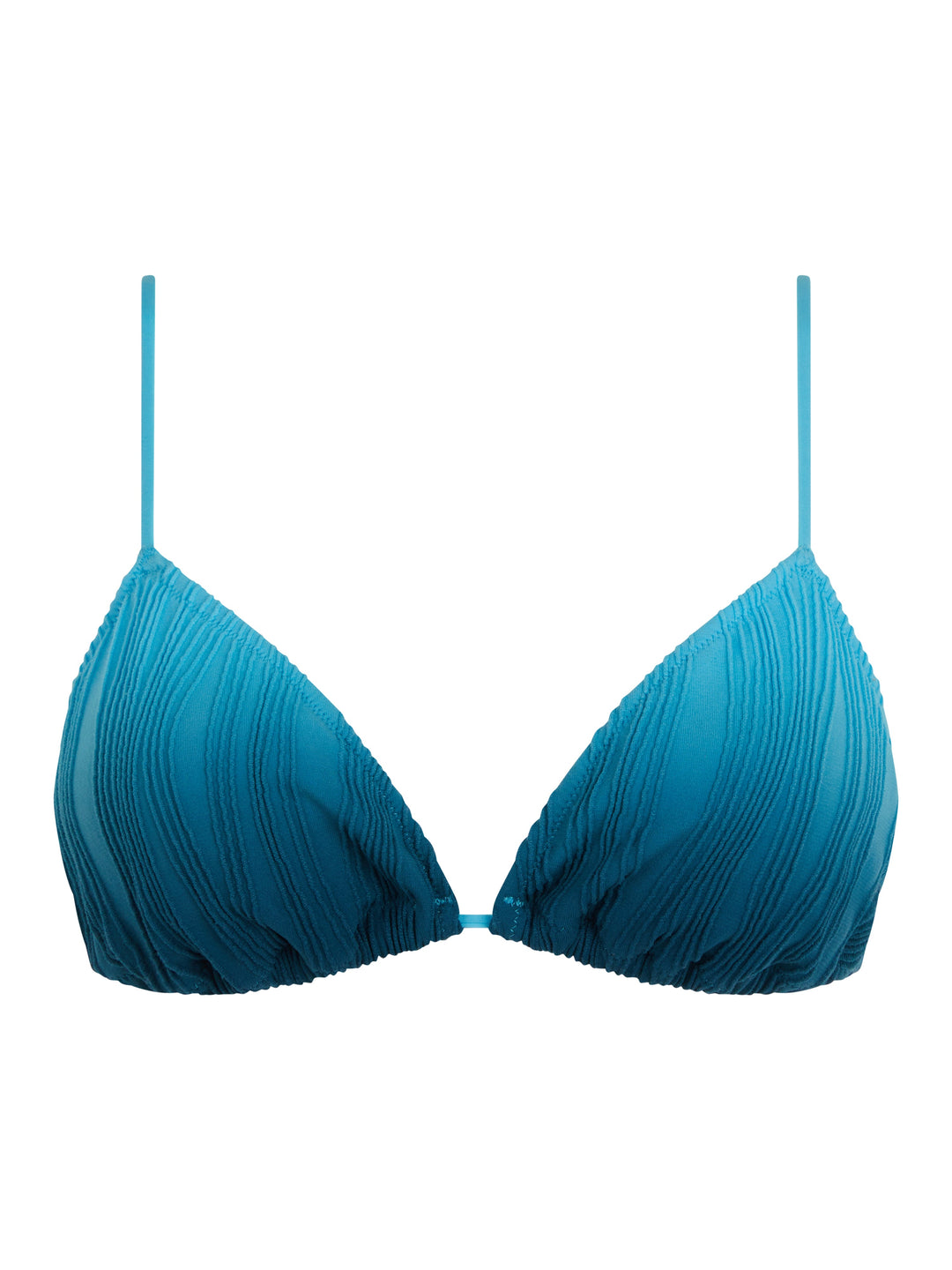 Chantelle Swimwear - Swim One Size Wirefree Triangle T-Shirt Bra Blue tie & dye
