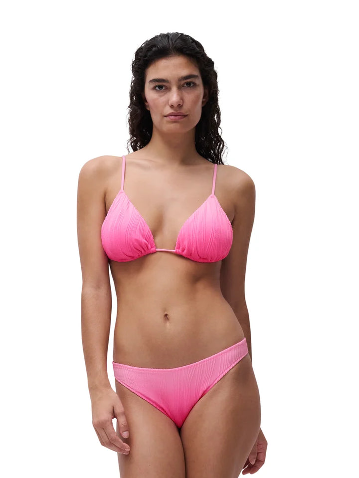 Chantelle Swimwear - Swim One Size Wirefree Triangle T-Shirt Bikini Pink Tie And Dye