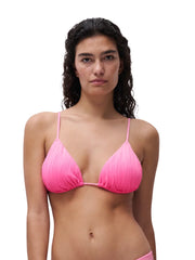 Chantelle Swimwear - Swim One Size Wirefree Triangle T-Shirt Bikini Pink Tie And Dye